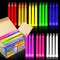 50-Pack Assorted 6-Inch Glow Sticks – Waterproof, Nontoxic Light-Up Party Favors for Kids & Adults, Glow in the Dark Necklaces & Party Decorations